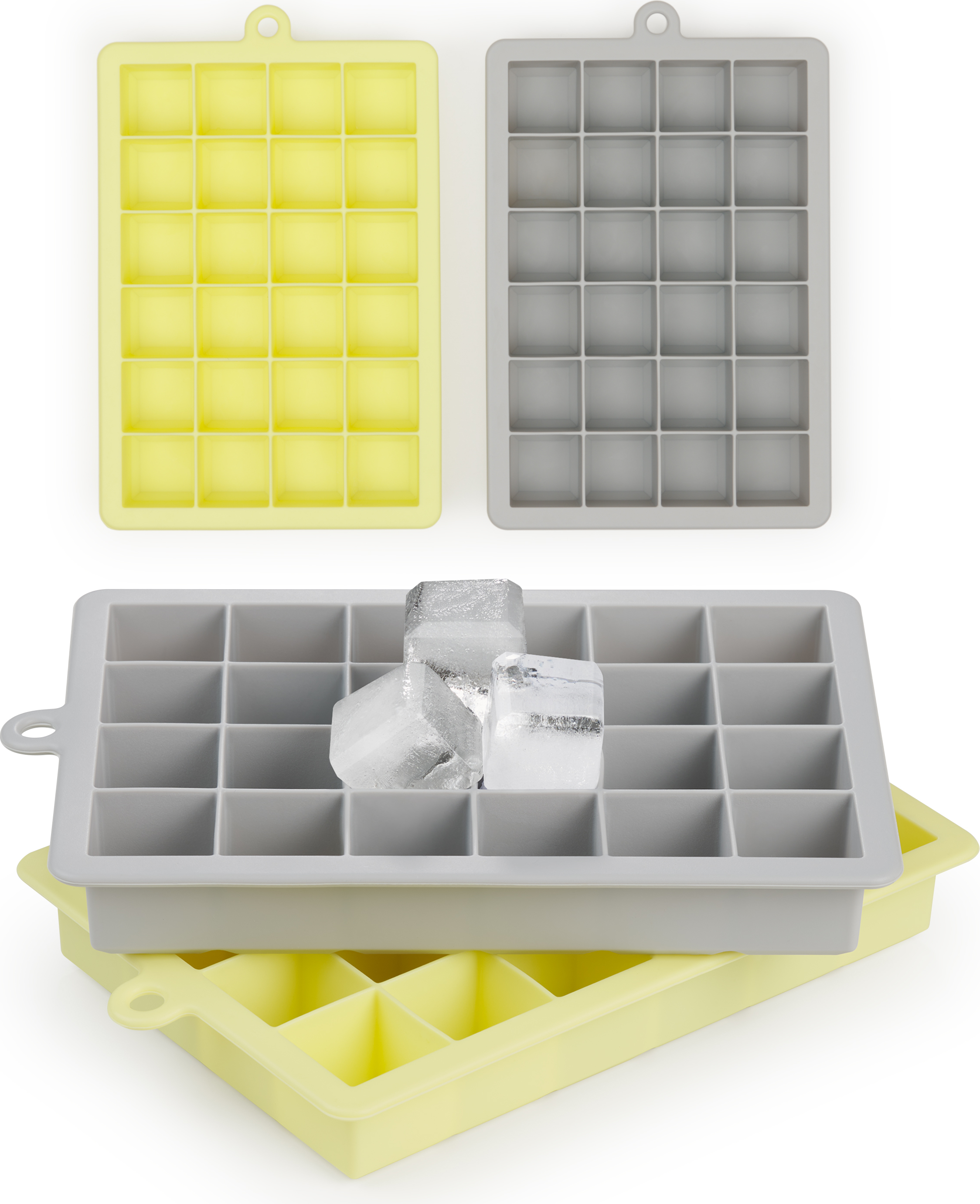Set da 3 stampi per cubetti di ghiaccio in silicone acquista QUI