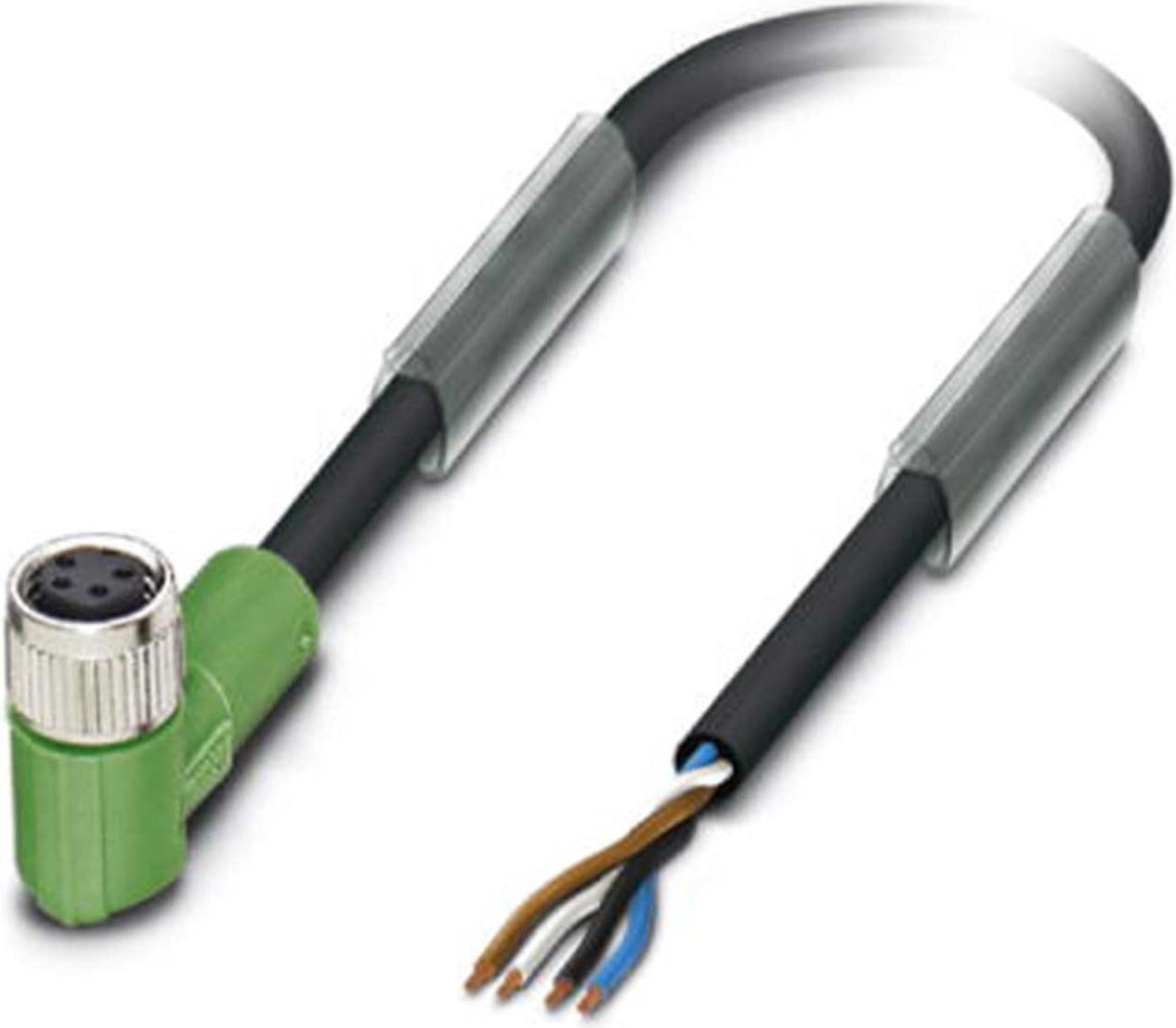 Phoenix Contact Sensor-/Stellgliedkabel M8 (90°) Buchse offen 5.00 m (SAC-4P- 5,0-PUR/M 8FR) 1681897