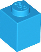 1 kus LEGO, diel c. 3005 v Dark Azure