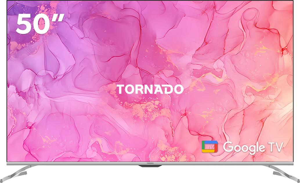 Smart-TV 50 Zoll, 4K UHD, Google TV, HDR10 Dolby Atmos, Schwarz