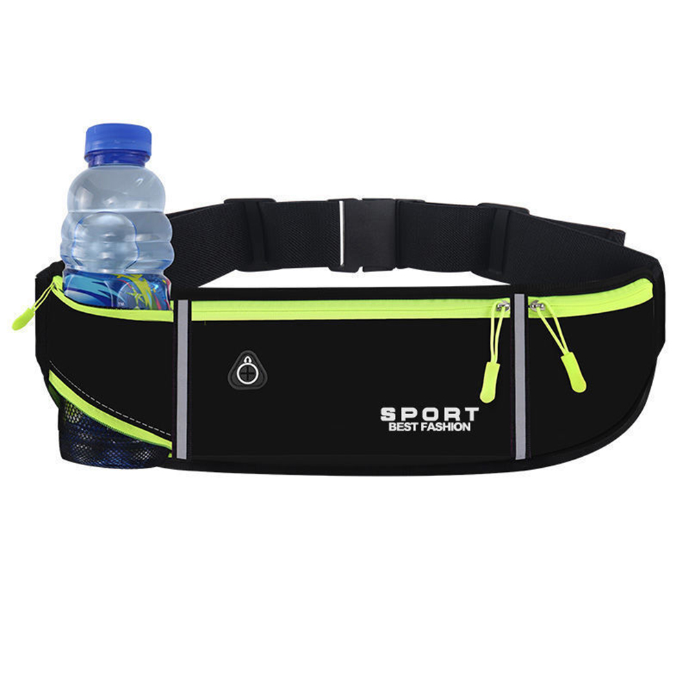 KkvoGmle Laufgürtel für Handy,Gürteltasche Hüfttasche Mit Trinkflaschenhalterung Sport Laufgürtel(Schwarz) Kau-YGWQ-2023921-523