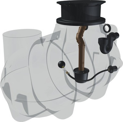 GreenLife Erdtank zur Regenwasser-Rückhaltung/-Retention 2.000 Liter G0002373