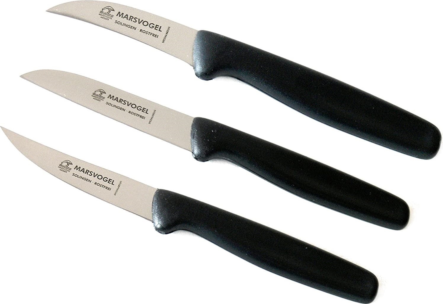 Schälmesser Set 3 tlg. PP Marsvogel Solingen # 37-3tlg. Küchenmesser 2 1/2
