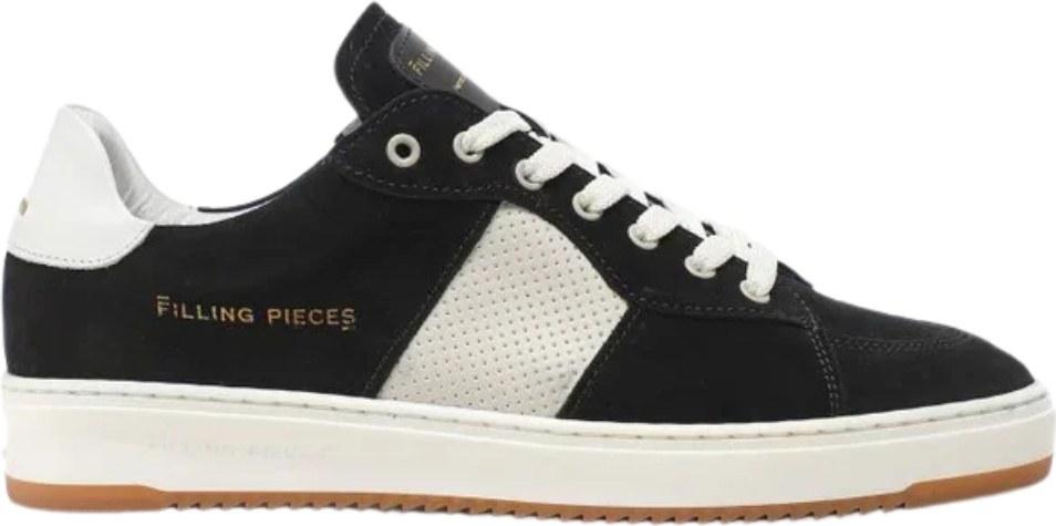 Filling Pieces Court Strata Schwarz - Heren Sneakers füllung stücke, füllung stücke verkauf, füllung stücke verkauf heren, füllung stücke heren, füllung stücke low top, füllung stücke sneakers, füllung stücke dunkelgrün, füllung stücke groen, füllung stücke