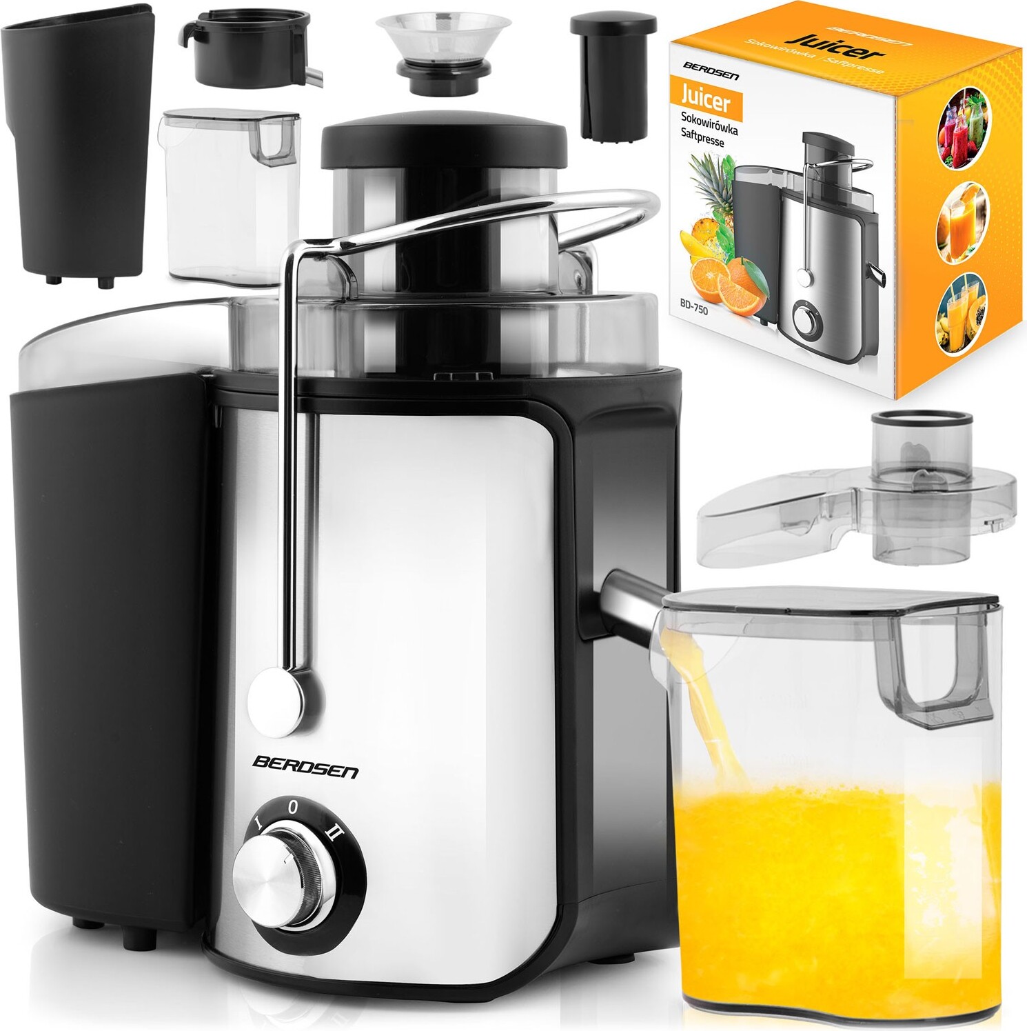 Entsafter 600W BD-750 Berdsen schwarz GSHB_janshop_375000