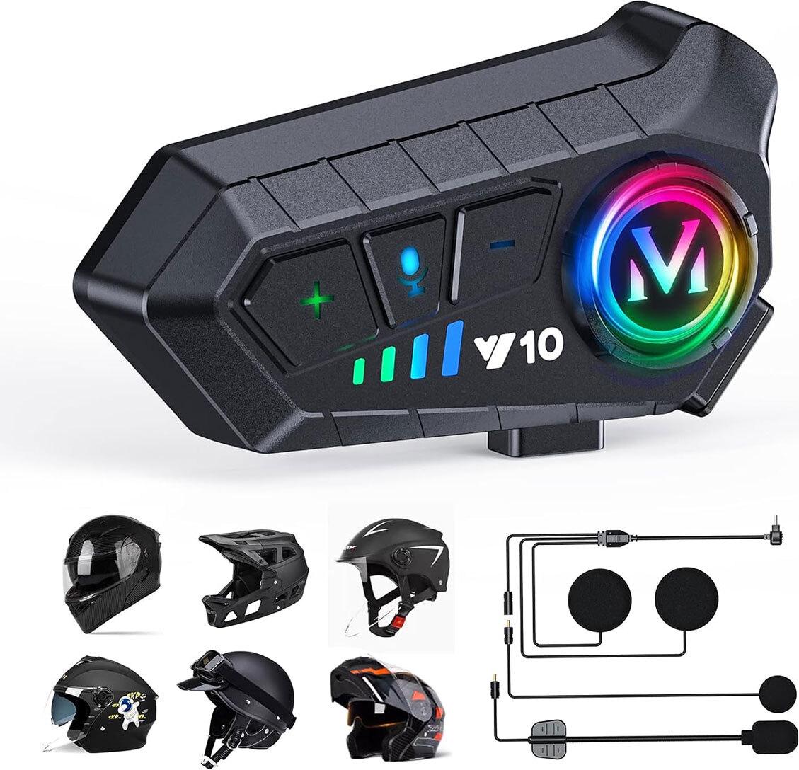 Slyrun Funkgeräte, Motorradzubehör, Geräuschunterdrückung, geeignet für die Kommunikation mit Helm und Motorrad KAUF-QYSP--CE723-031