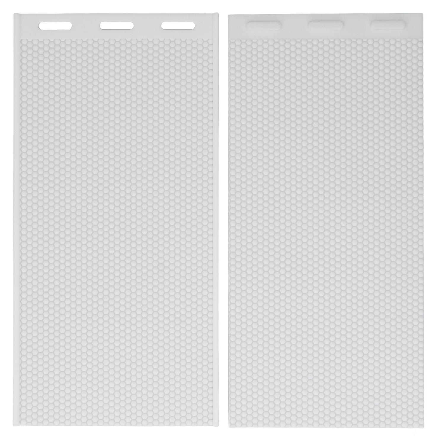 Gistuch 2pcs 5,4 mm Silikon Bienenwachs Fundament Blatt Handbuch Pressempfrossser DIY Schimmelpilze Bienenzuchtgeräte