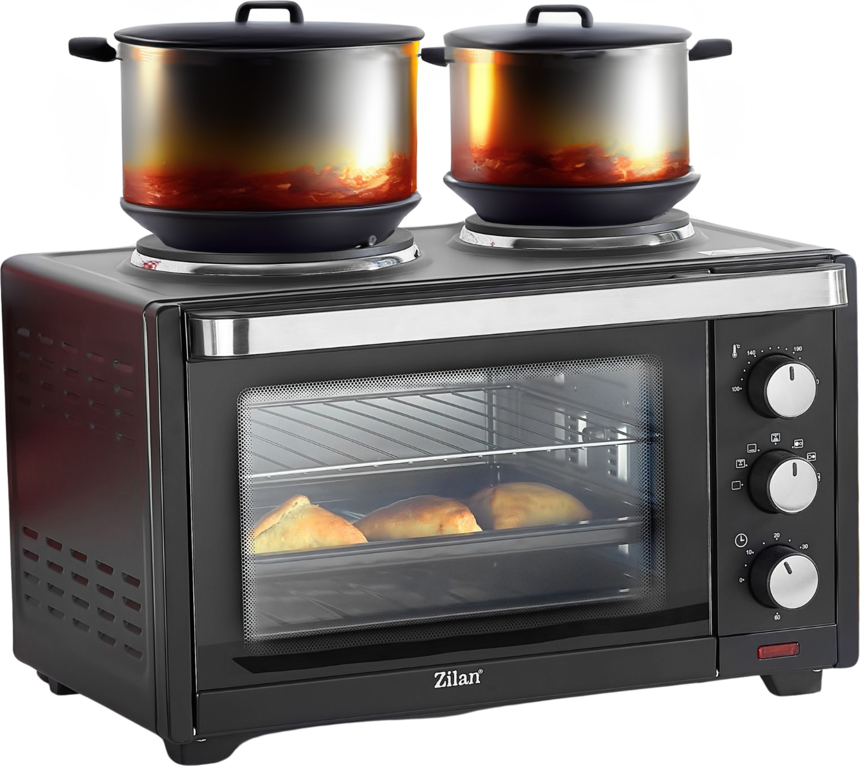 Zilan Minibackofen | 28 Liter | Kleiner Backofen | Mini Oven | 3200 W | 100-230°C ZLN-0997
