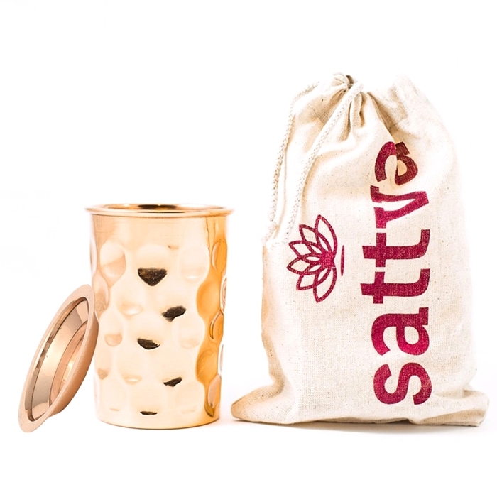 Sattva Group DIAMANT-KUPFERBECHER MIT DECKEL 350 ml - SATTVA