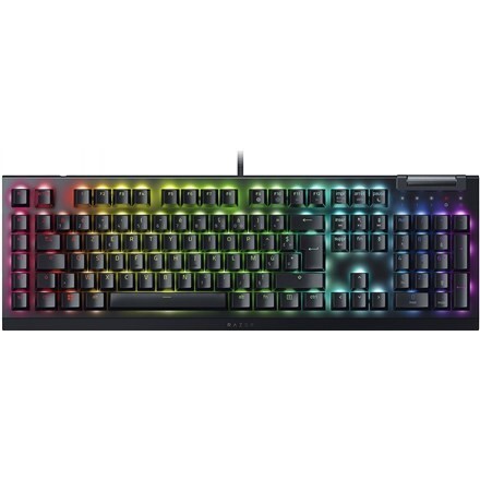 Mechanická herná klávesnica Razer BlackWidow V4 X, zelené spínače, ruské rozloženie, drôtová, čierna Razer