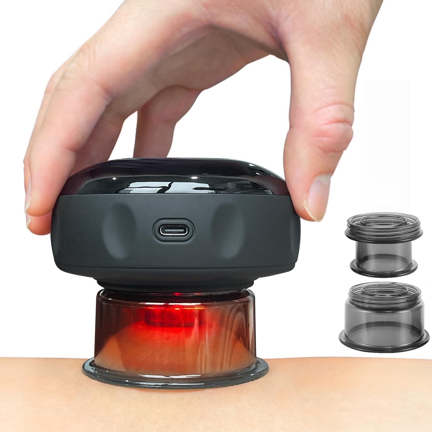 Sross Gesichtsmassagegerät Massagegerät Schröpfen Set,Vakuum-Massager