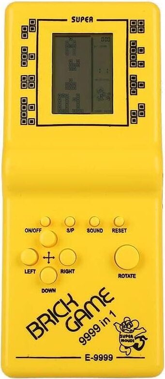 Mmgoqqt Hanbaili Retro klassische Tetris Hand gehalten LCD-elektronisches Spiel-Spielzeug-Spaß-Ziegelstein-Spiel-Rätsel-Spielwaren Kau-LAHXY-234240563