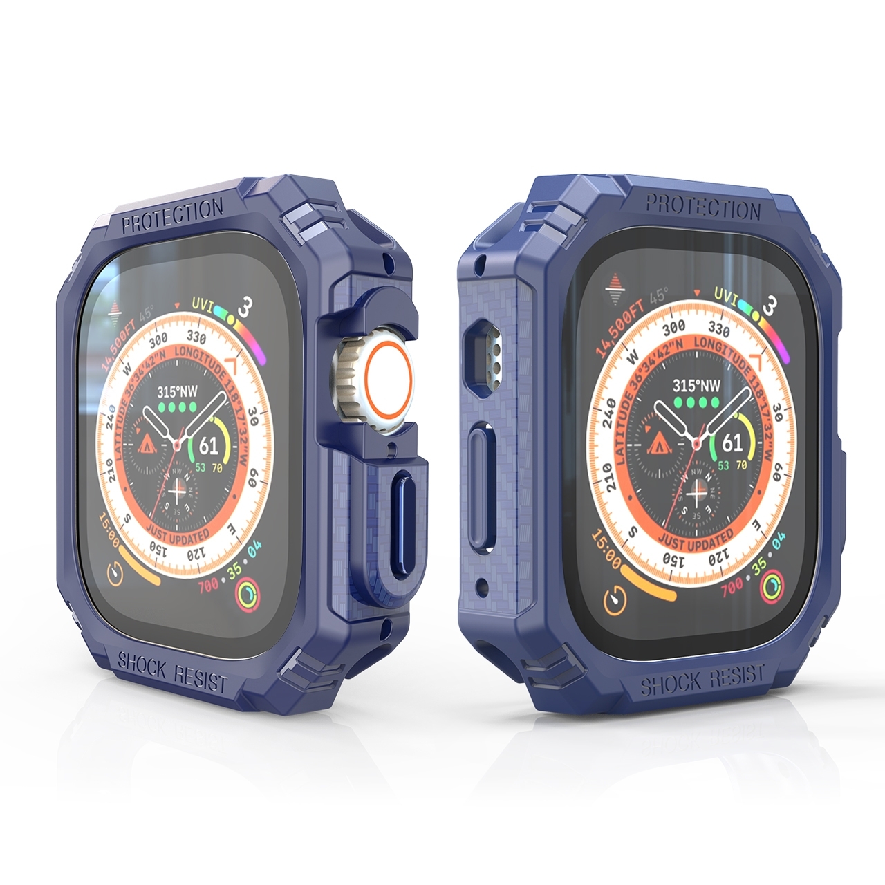 Pre Apple Watch Ultra 1 + 2 49 mm Nárazuvzdorný kryt trupu puzdra PC / TPU