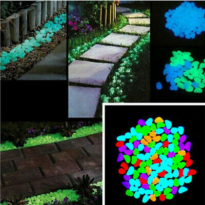 und Garten Deko Zsroot Leuchtsteine Garten 200 Stück Mischfarbe leuchtkiesel dekosteine für Haus