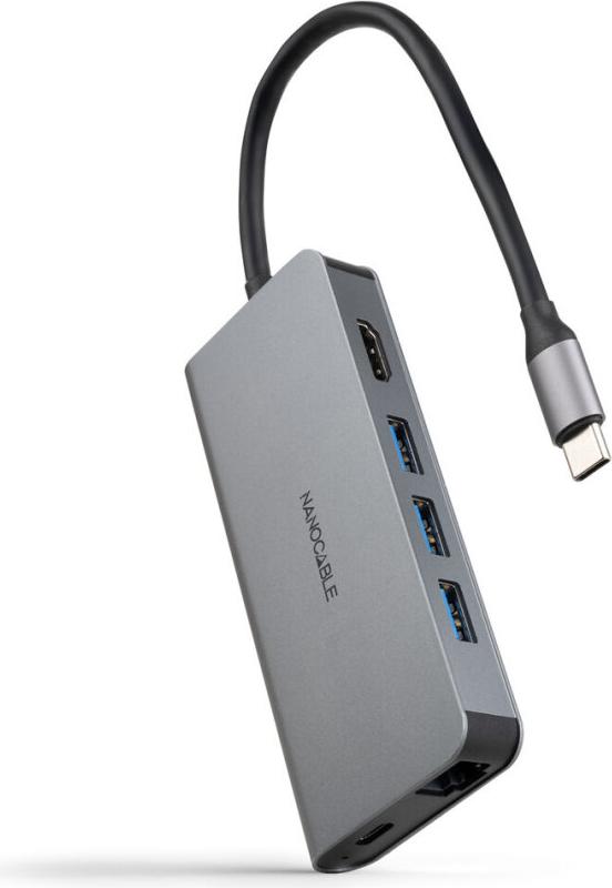 Nanocable 10.16.4609, Kábel, USB 3.2 Gen 1 (3.1 Gen 1) Type-C, 100 W, 10,100,1000 Mbit/s, Šedá, MMC, Microsd (transflash), MicroSDHC, MicroSDXC, RS-MMC, SD, SDHC, SDXC