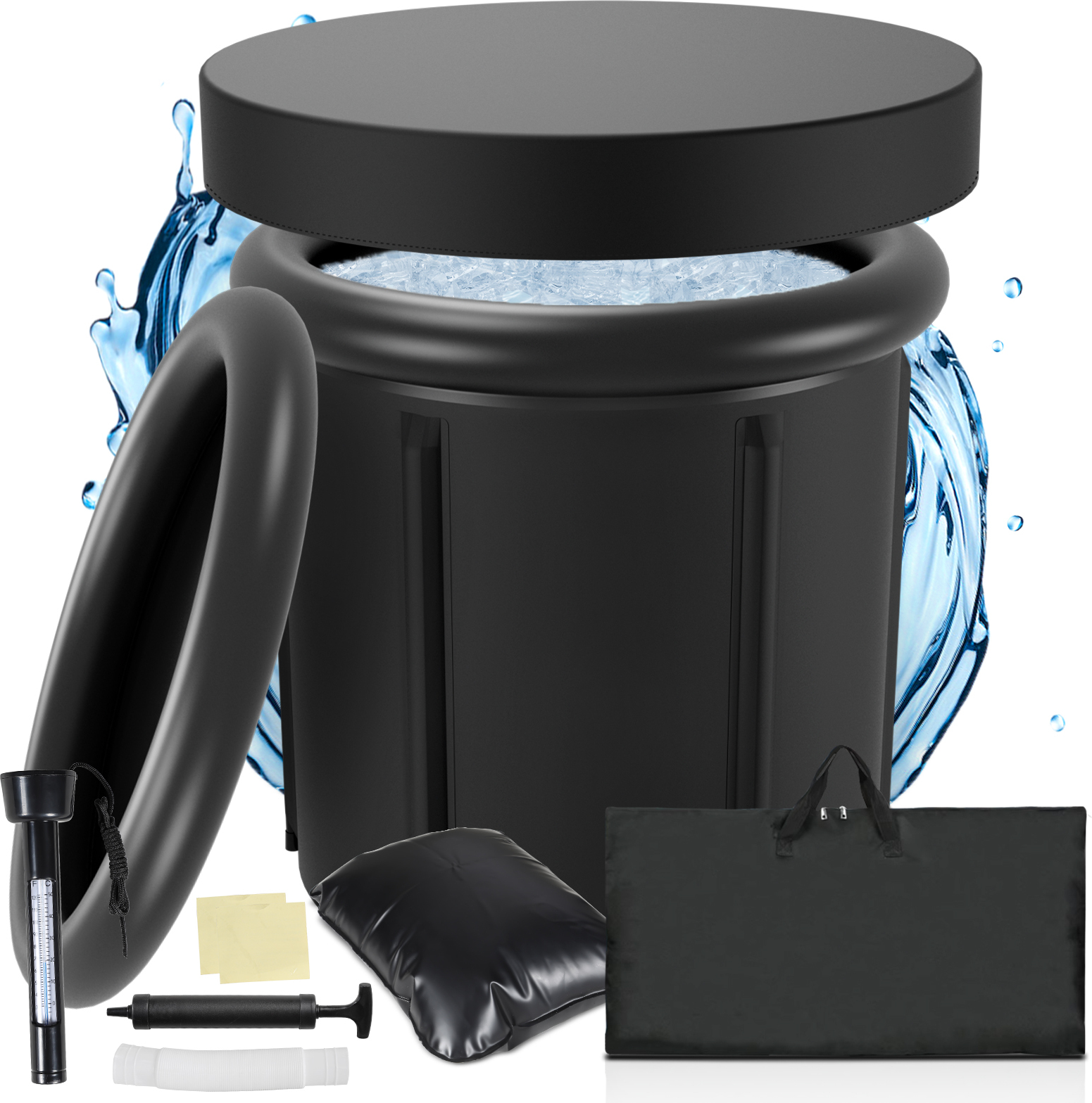 Aopunly Eisbad Eisfass Badefass Cold Plunge zum Eisbaden 80 x 78 cm RL-HG10194-1-JAb