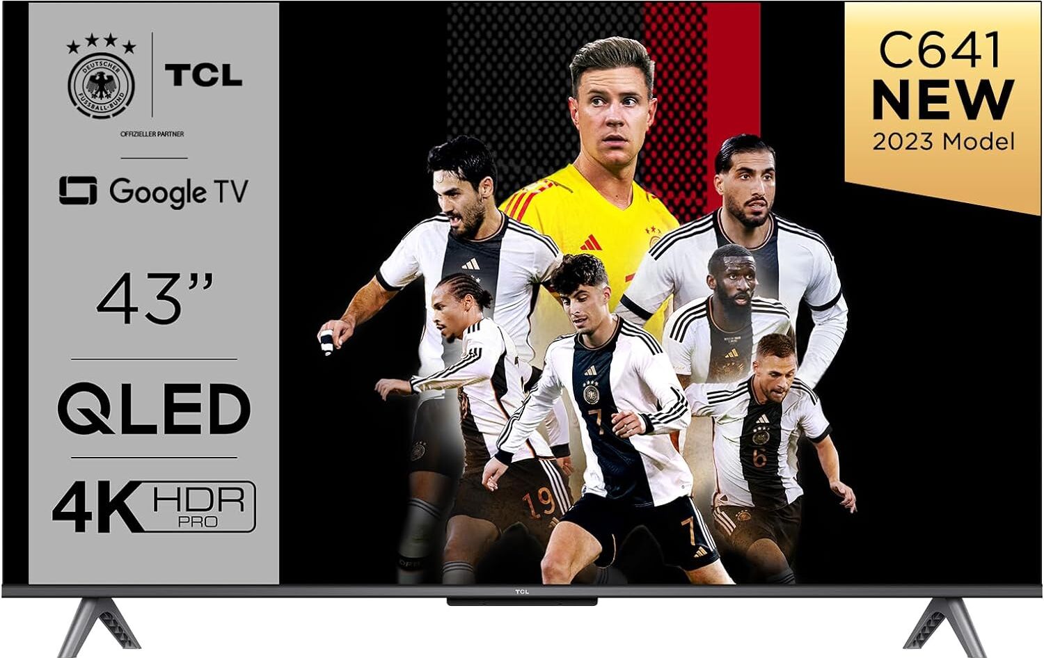 TCL C641 QLED 4K UHD Fernseher 43 Zoll (108cm), HDR10+ TCL 43C641