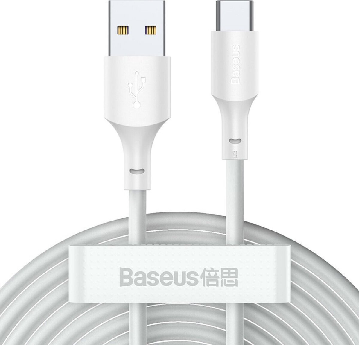 Baseus 2x USB-Kabel - USB Typ C Schnellladung Power Delivery Quick Charge 40 W 5 A 1,5 m wei (TZCATZJ-02)