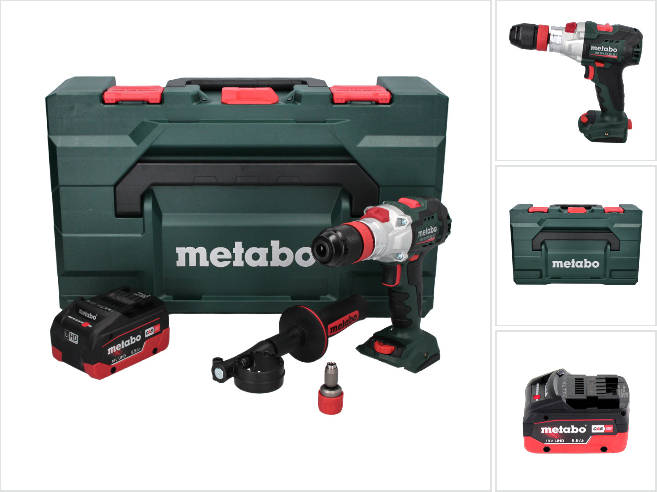 Metabo SB 18 LTX BL Q I Akumulátorová príklepová vŕtačka 18 V 130 Nm bez kefiek + 1x akumulátor 5,5 Ah + metaBOX - bez nabíjačky