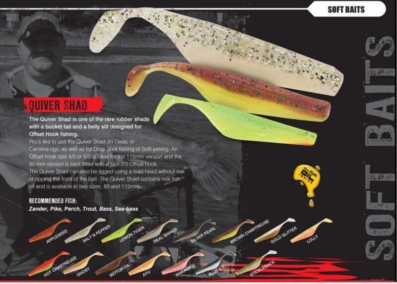 4 Fox Rage Gummifische Quiver Shad Gummifisch 11,5cm, Farbe:Ayu NSL209-aus