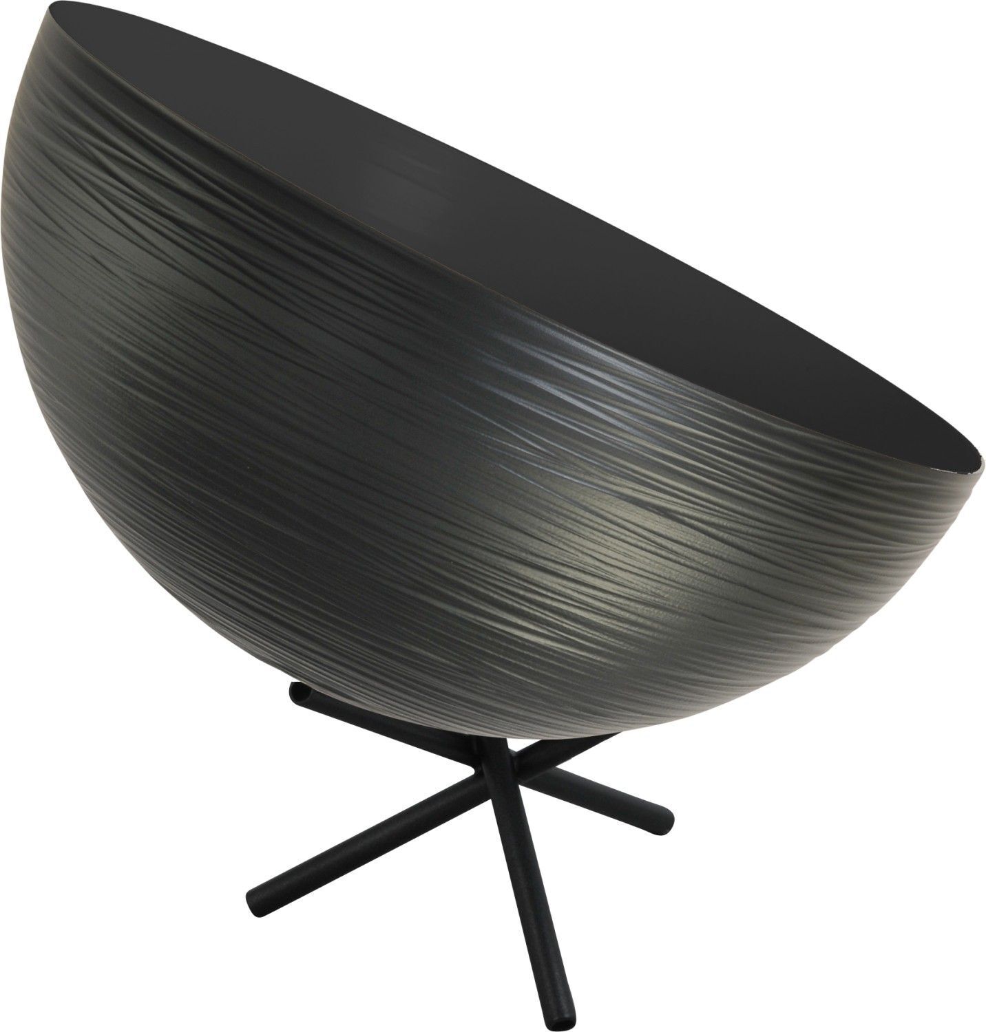 Licht-Erlebnisse Tischleuchte E27 42 cm Schwarz Metall Vintage Tischlampe