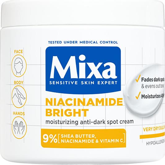 Mixa Feuchtigkeitscreme gegen dunkle Flecken Niacinamide Bright 400ml