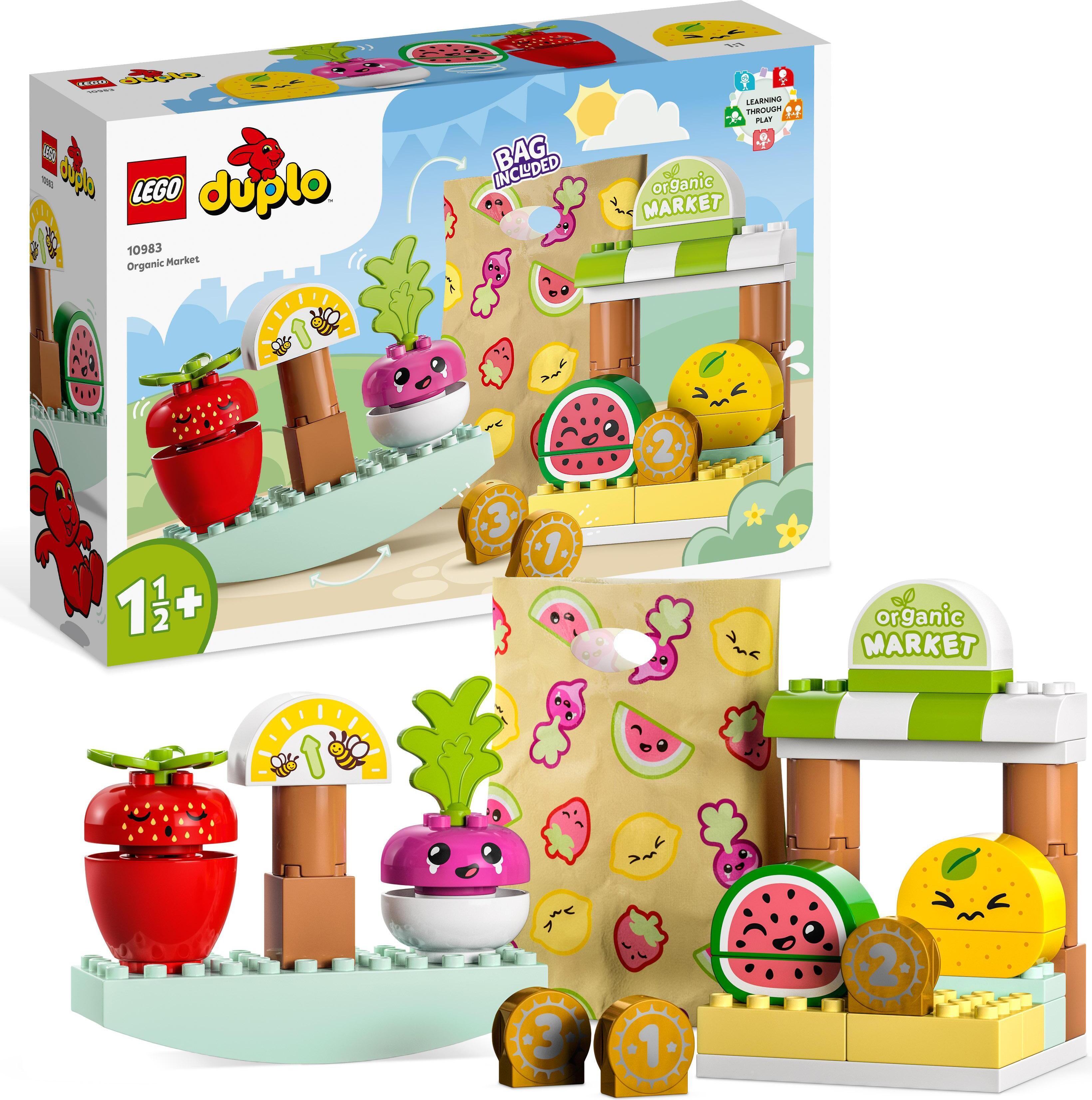 spielzeug shop online LEGO 10983 DUPLO My First Biomarkt, Spielzeug-Shop-Set für