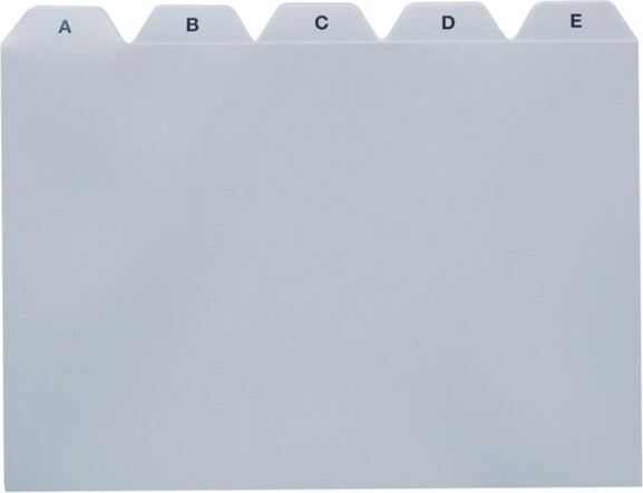 POV Leitregister A5 A-Z Kunststoff grau 525 LK