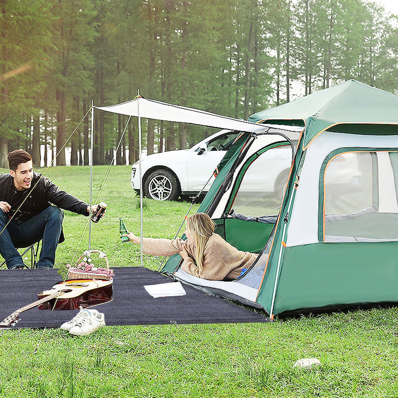 Jopassy Vorzeltteppich Zeltteppich Markisenteppich Campingausrüstung Zeltplane Wasserdichte Outdoor Campingteppich Zeltboden Picknickdecke Zeltunterlage Wohnwagen 300x600cm RL-HG7134-1-BDa