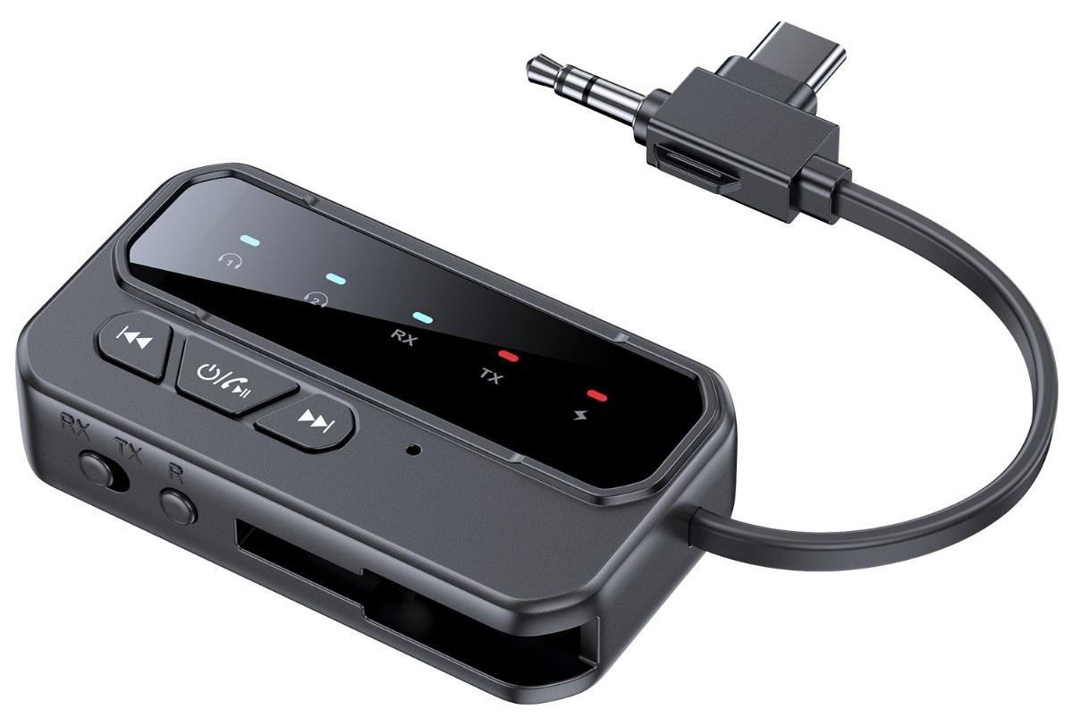 INF Bluetooth 5.0 Adapter Dual SendenEmpfangen ABS 10.4x3.85x1.48cm für TV 418963