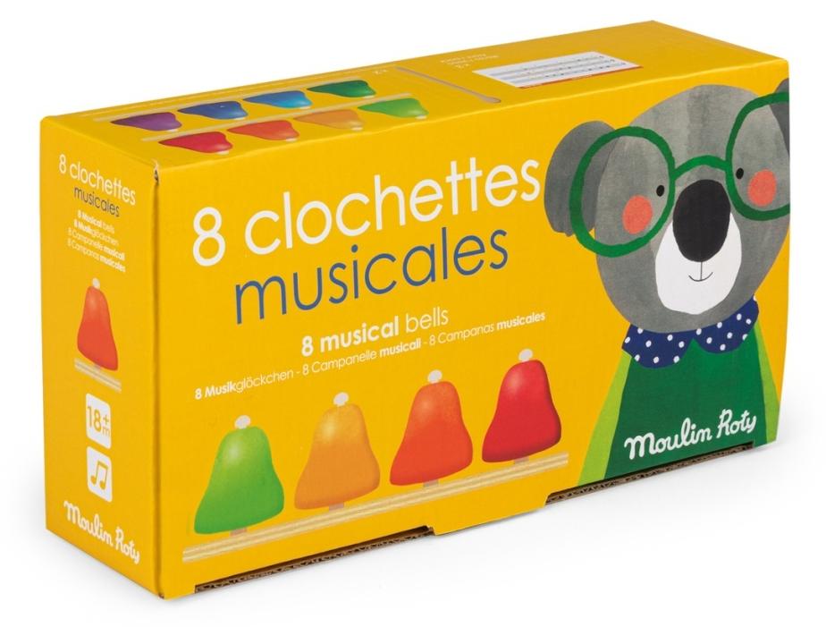 Set mit 8 musikalischen Glocken, Moulin Roty
