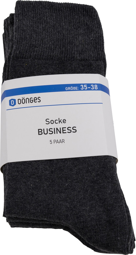 Dönges Dönges Baumwollsocke Business, grau, Größe 35-38 (Socken) (Pack à 5 Paar)