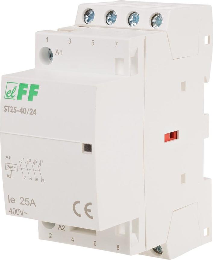 F&F Modulares Schütz ST25-40/24 Modulares Schütz 4Ö Kontakte I=25A Spannung Spulen U=24V AC 2 Module