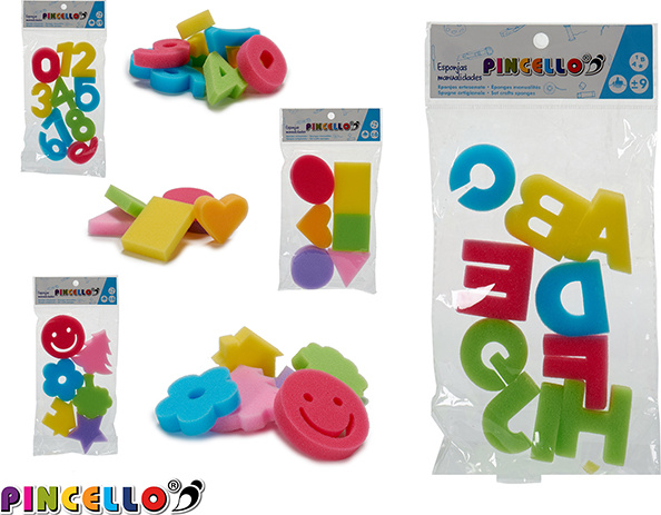 Pincello Pincello Foamstempel Set 32 stuks, assorti PC29147