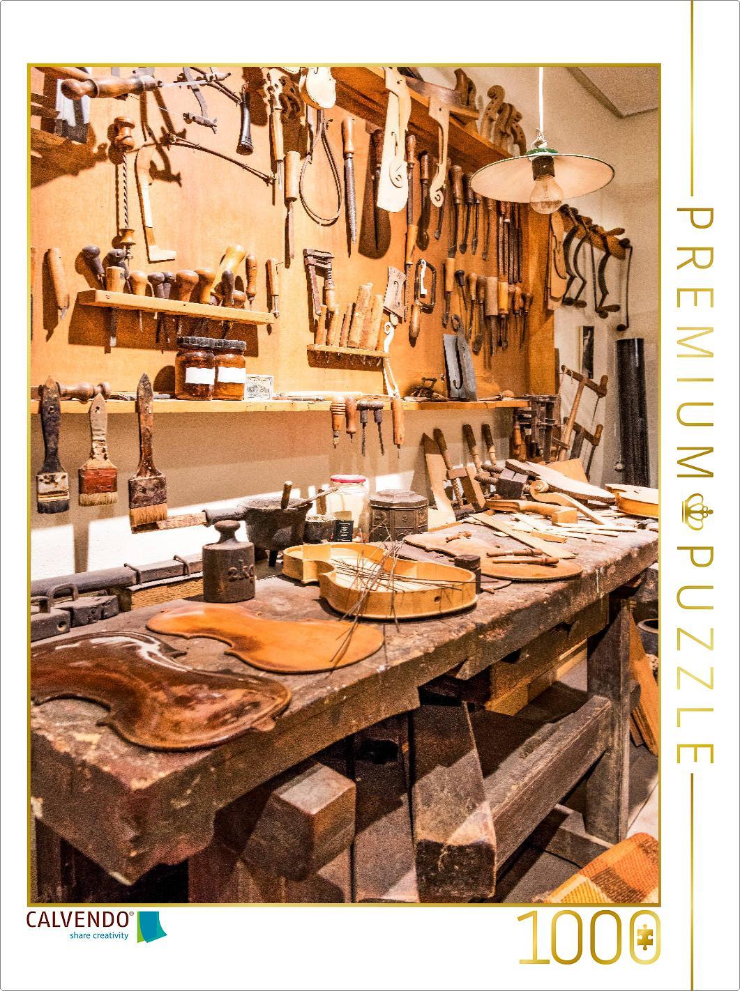 CALVENDO Puzzle Geigenbauerwerkstatt | 1000 Teile Lege-Größe 64x48cm Foto-Puzzle für glückliche Stunden