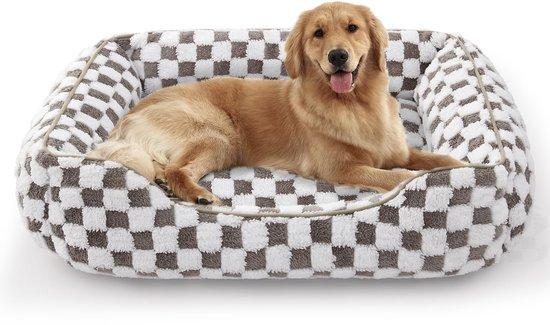 OEM Hundebett für große Hunde, Anti-Slip Hundebett, Waschbares Hundekissen, Plüschhundekissen, für große Labrador-Retterhunde, Deutsche Schäferhunde, 89x63x23 cm 2026
