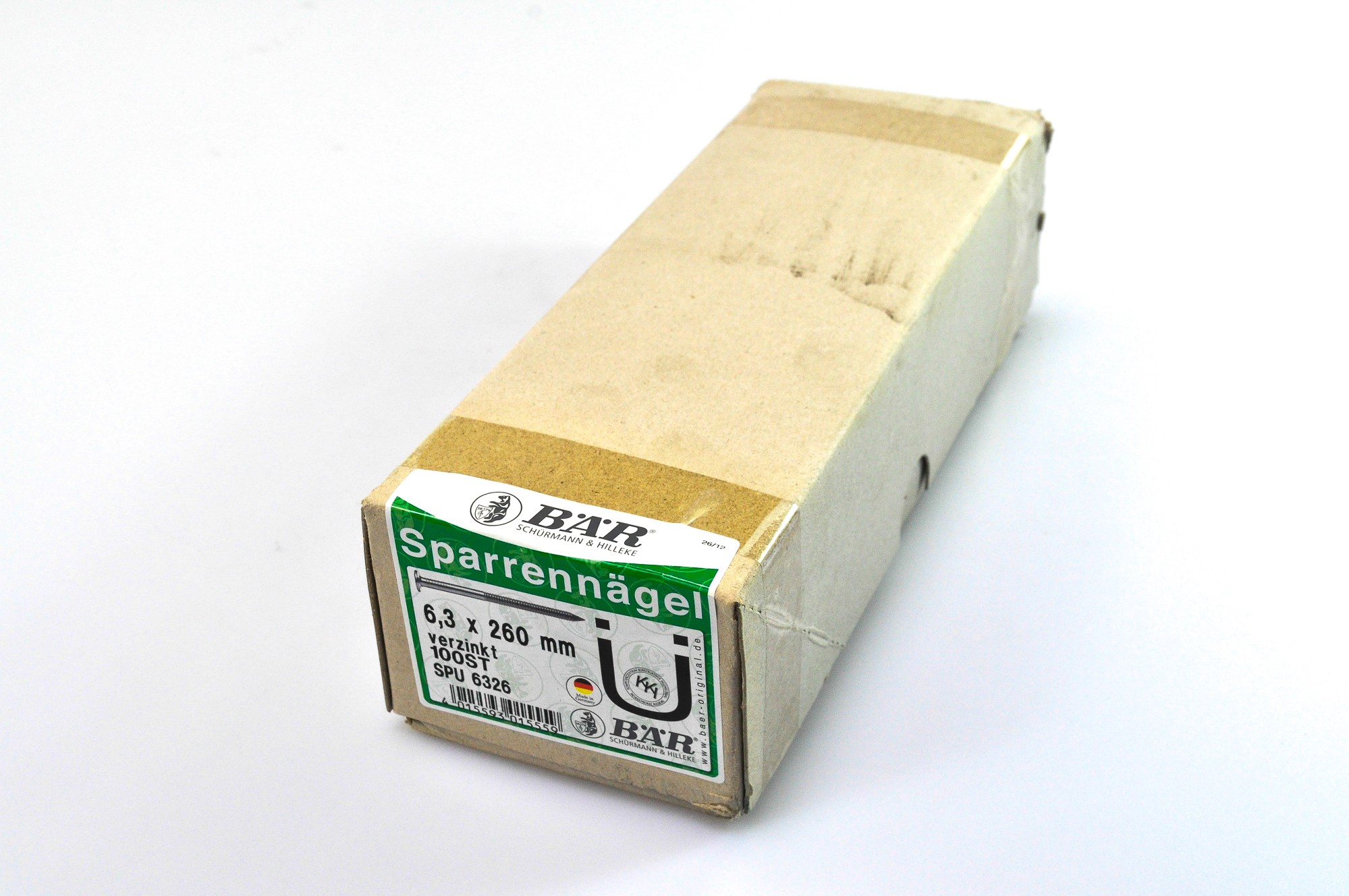BÄR Schürmann & Hilleke Bär SPARRENN.SPU-VZ- Sparrennägel 6326 6.3x260 A 100st u055b3