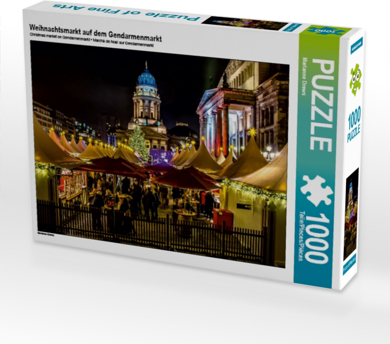 Calvendo Weihnachtsmarkt auf dem Gendarmenmarkt 1000 Teile Puzzle quer 640x480mm, Drews Marianne; 7339724