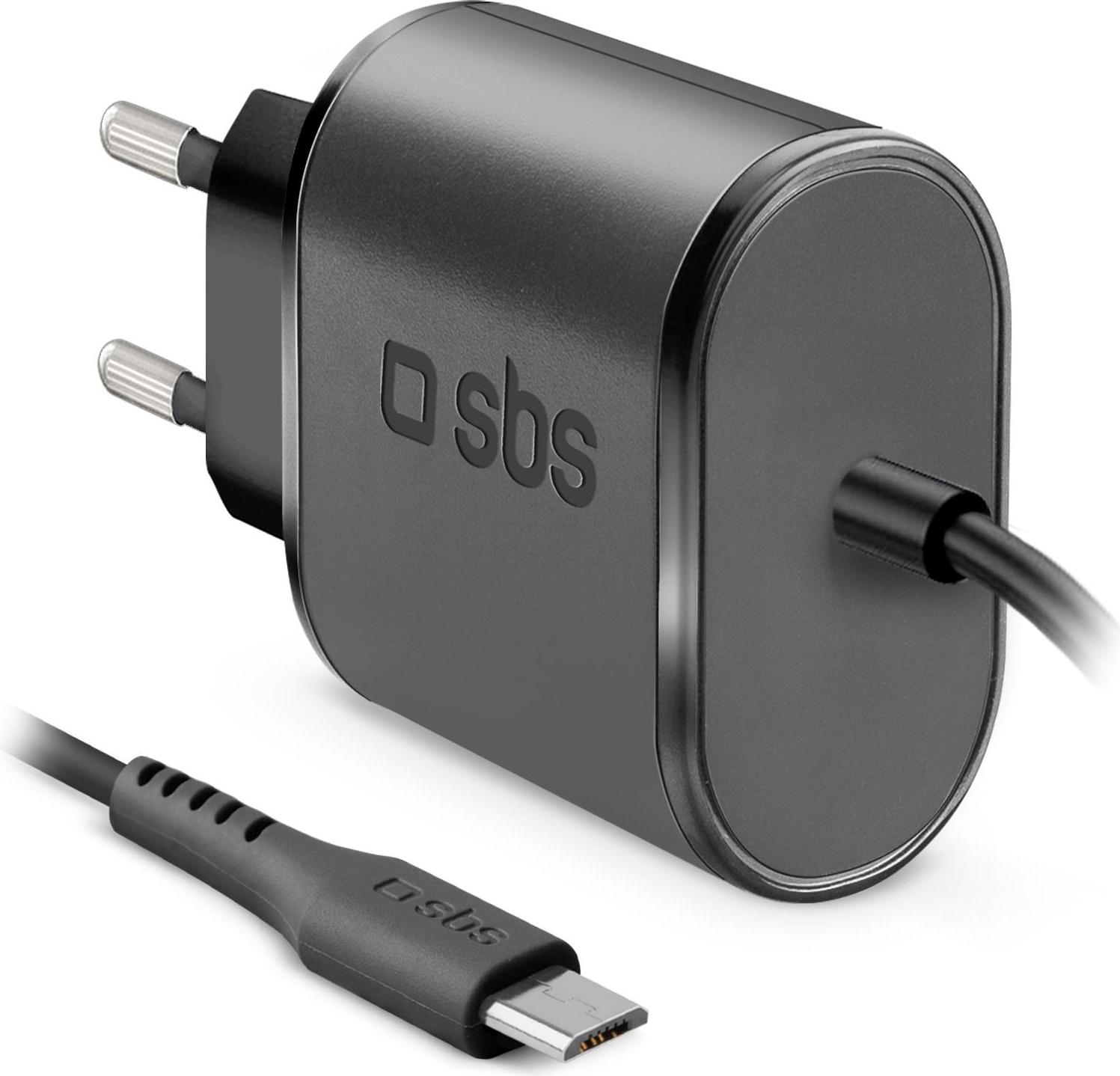 SBS TETRMICRO21AFAST, Vnútorný, AC, 5 V, 2,1 A, Čierna