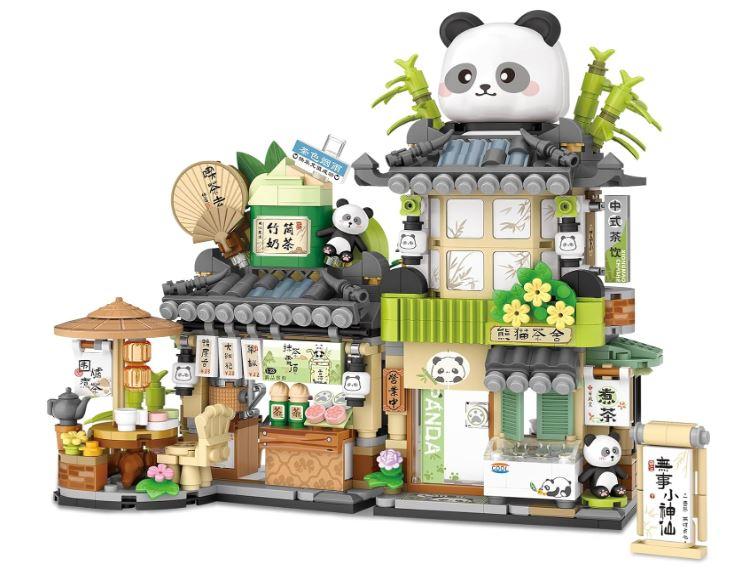 Klemmbausteine Set Teeladen Teashop LOZ 1383 Ideas Block Mini Bricks 860 Teile