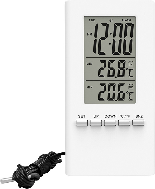Solight TE09, Weiß, Innen-Thermometer, Außen-Thermometer, Thermometer, Thermometer, -9 - 50 °C, -50 - 70 °C
