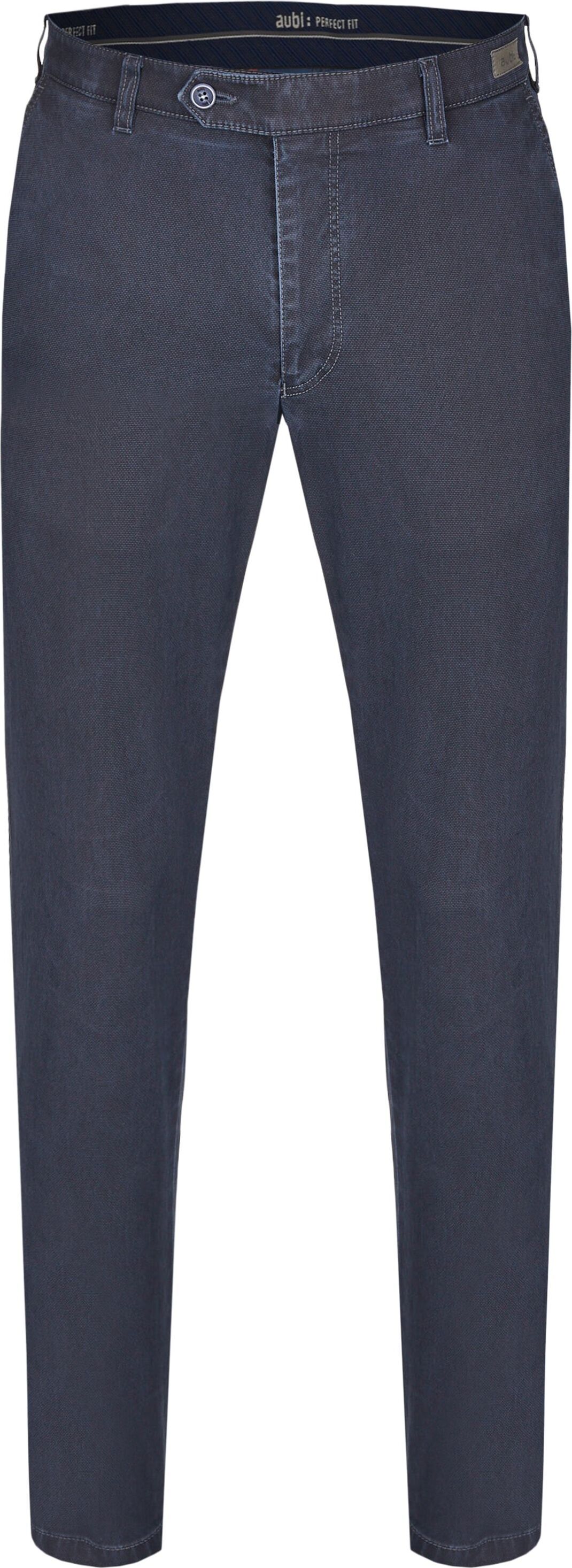 aubi: aubi Perfect Fit Herren Winter Hose Baumwollhose Mikrostruktur Modell 526 blau Größe 34