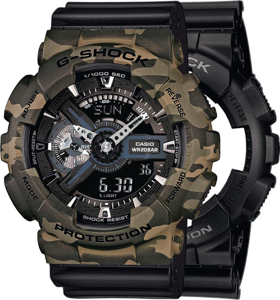 Casio G-Shock SET GA-110-1BER hodinky + BEZEL 10507070 + BAND 10347688 20BAR