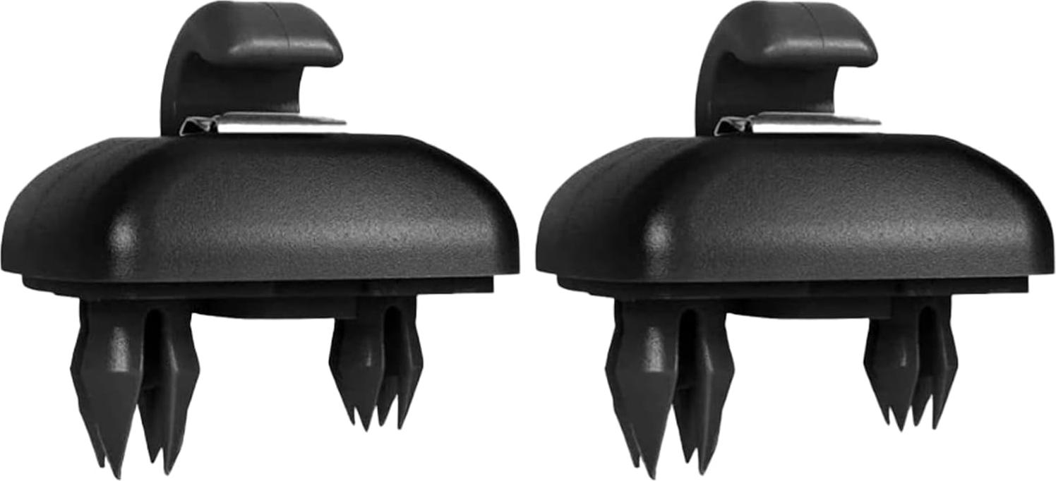Zimtky 2 Stück Sonnenblende Clip (Schwarz),Sonnenblende Halterung,für Audi A1 A3 A4 A5 Q3 Q5 A7 B6 B7 B8 S4 S5,Sonnenblende Clip,Auto-Sonnenblendenhalterung,Haken Zubehör,Sonnenblendenzubehör,Blendfreie Z250911QHLXPTZ15