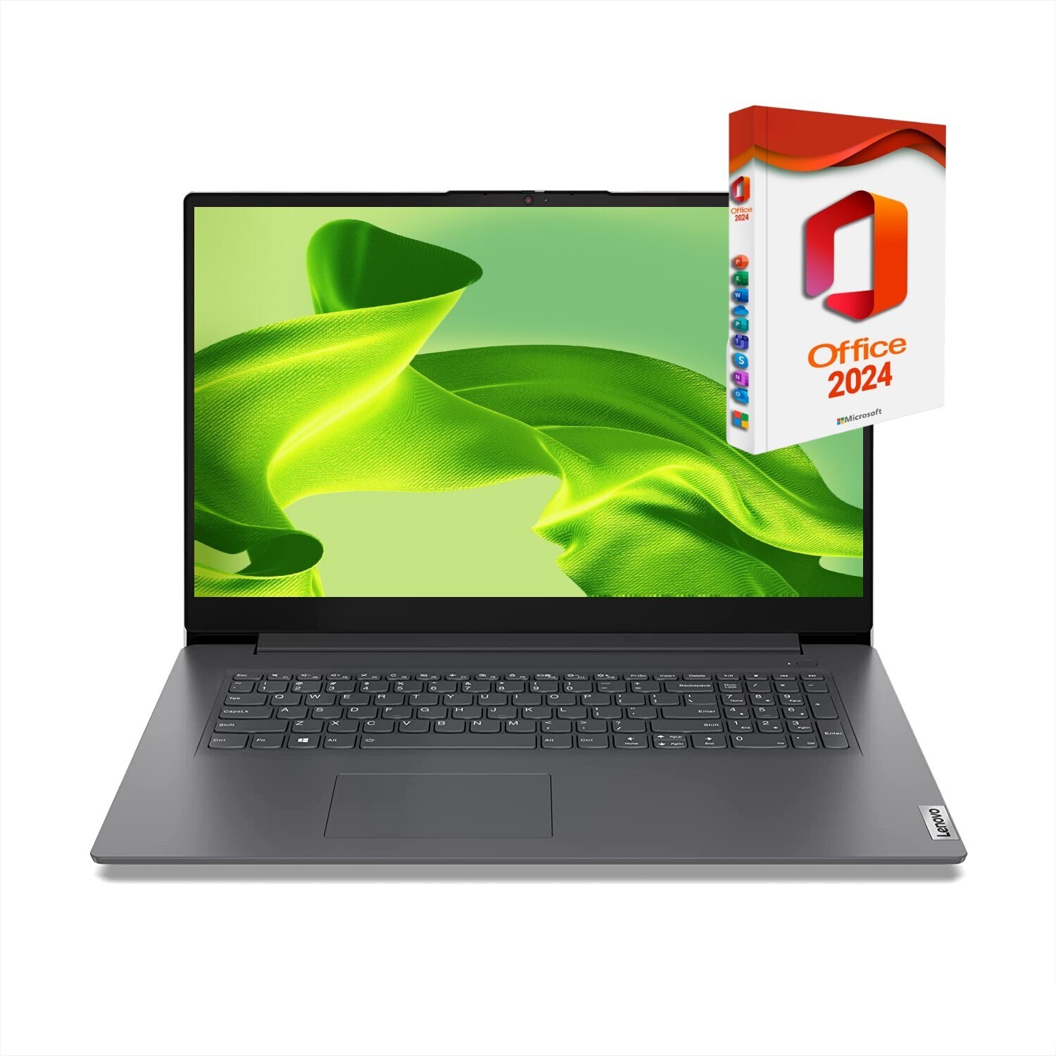 Notebook Lenovo V17-G4 - Intel U300 - 8GB DDR4-RAM - 512GB SSD - Windows 11 Pro + MS Office 2024 Pro - 44cm (17.3") Full HD V17-G4-P
