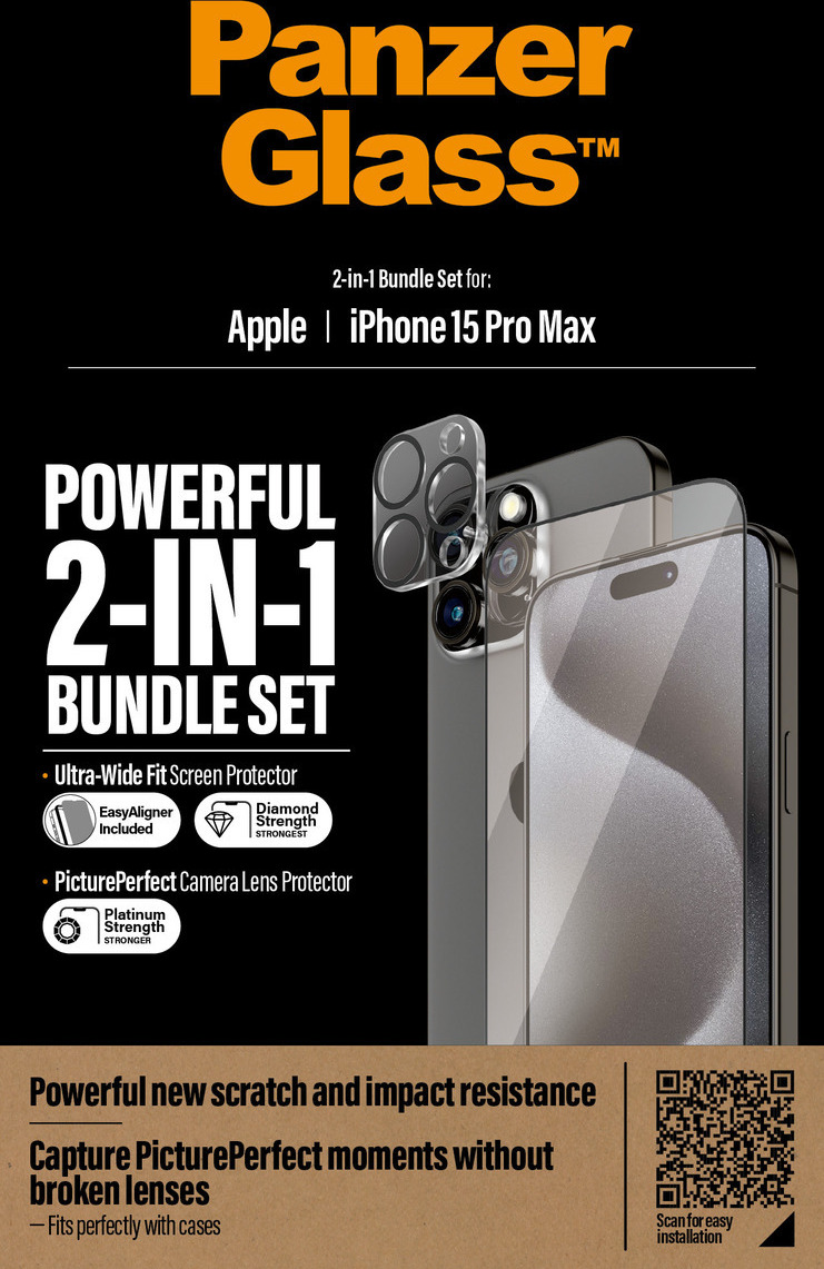PanzerGlass™ Sada 2 v 1 iPhone 15 Pro Max