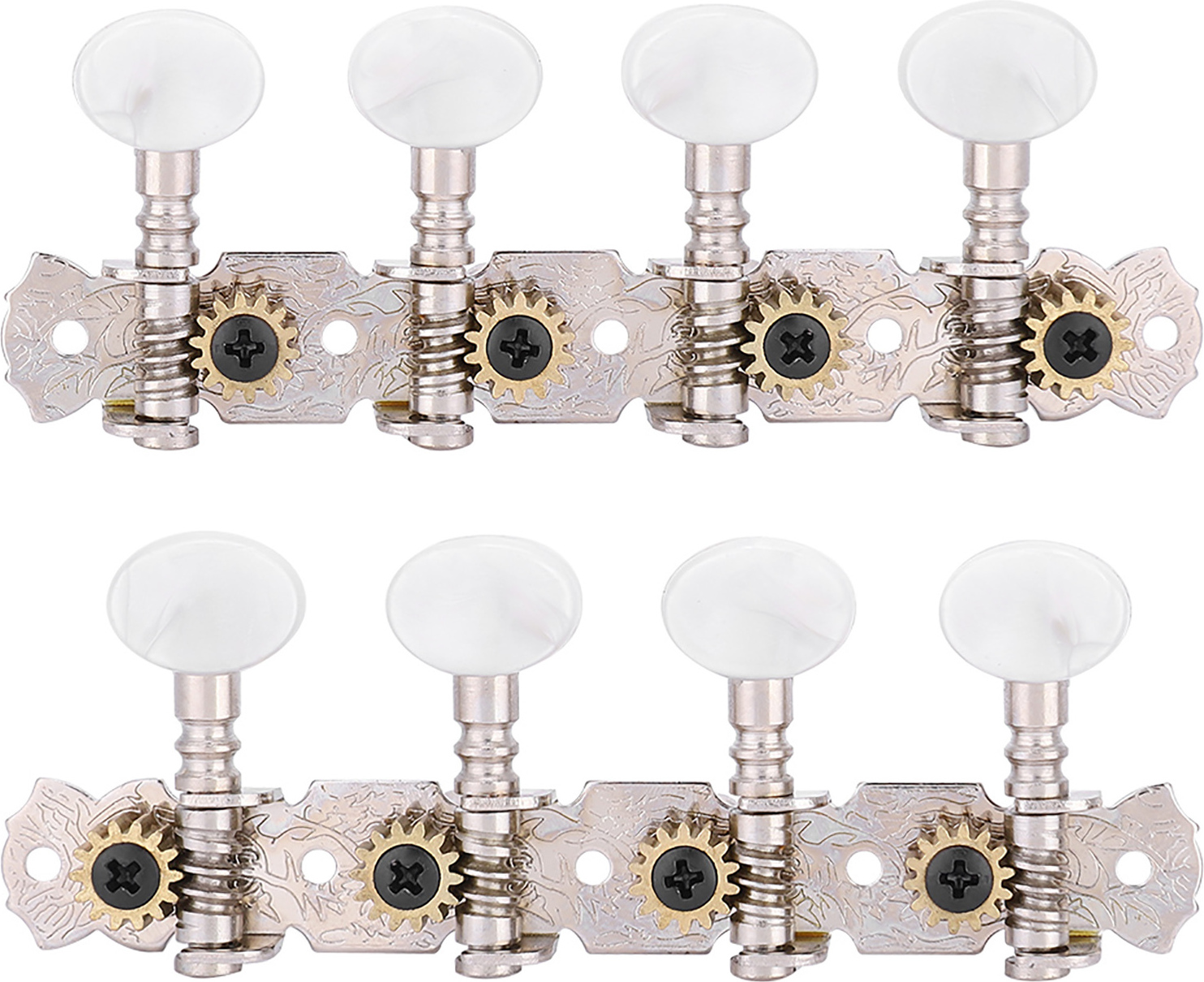 Cocosity Mandolinen-Mechaniken, Saitenstimmwirbel 4L4R für Mandolineninstrumente, Zubehör