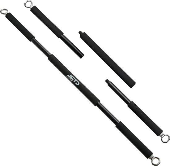 OEM Fitness-Trainingsstang für Squats-Bizeps-Beine-Trizeps-Rückenübungen - 3-teilige Stange für Weights-Bänder - langlebige tragbare Stahl-Workout-Ausrüstung 2026