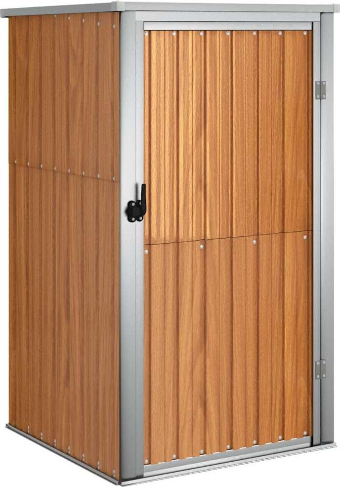 vidaXL Záhradný prístrešok Brown 88x89x161 cm Pozinkovaná oceľ