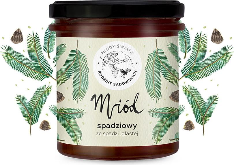 Pasieki Rodziny Sadowskich Honigtauhonig aus Nadelhonigtau - 450g